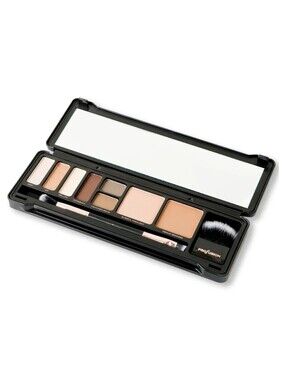 PROFUSION COSMETICS DAY FACE PRO MAKEUP CASE - 8 SHADES PALETTE WITH BRUSHES NEW